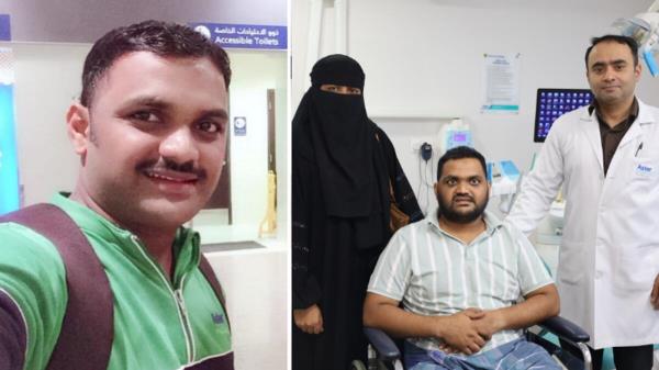 迪拜:事故打碎了快递员的每一根面部骨头，手术帮助他重建生活
